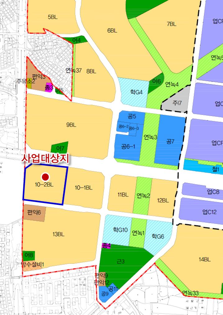 마곡 10 2 지구 토지이용계획도
