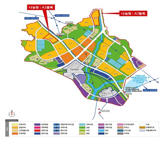 남양주왕숙2 토지이용계획도