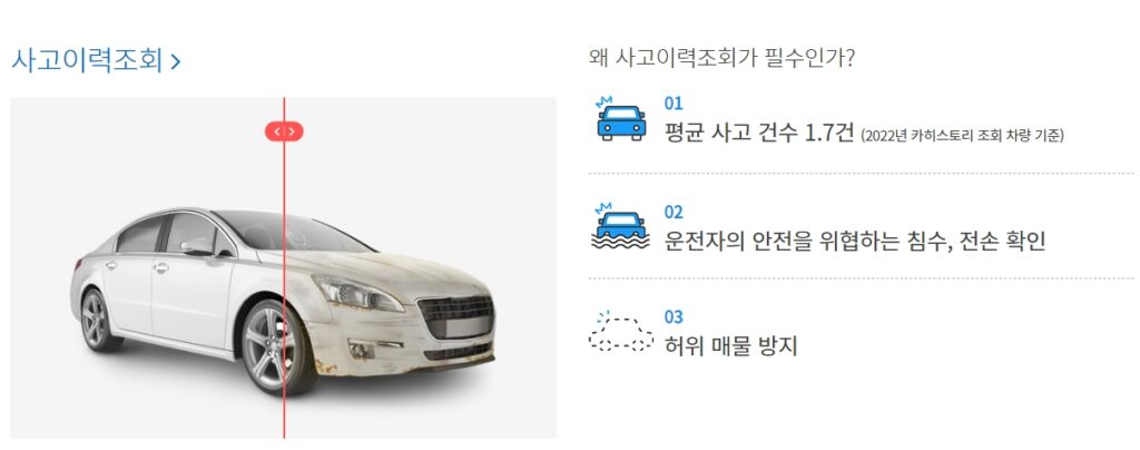 침수차 피해예방 카히스토리