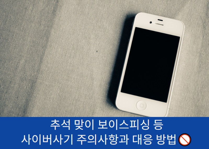 추석맞이 사이버사기 주의사항과 대응방법 메인